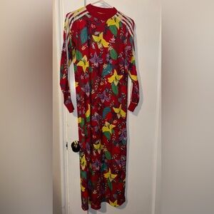 Adidas Floral Long Sleeve Dress